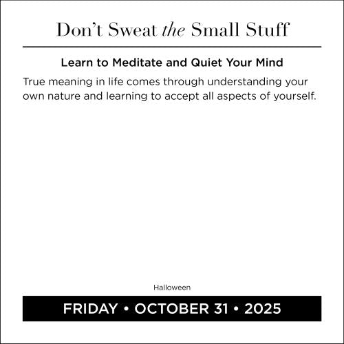 2025 Don't Sweat the Small Stuff Page-A-Day Calendar