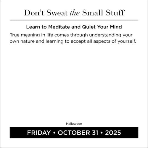 2025 Don't Sweat the Small Stuff Page-A-Day Calendar