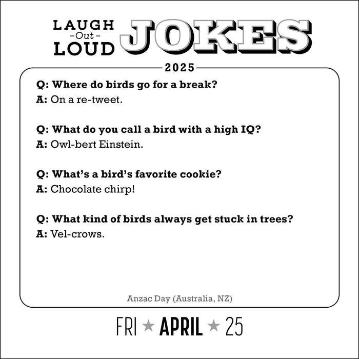 2025 Laugh-Out-Loud Jokes Page-A-Day Calendar