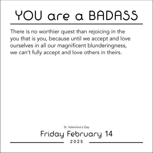 2025 You Are a Badass Page-A-Day Calendar