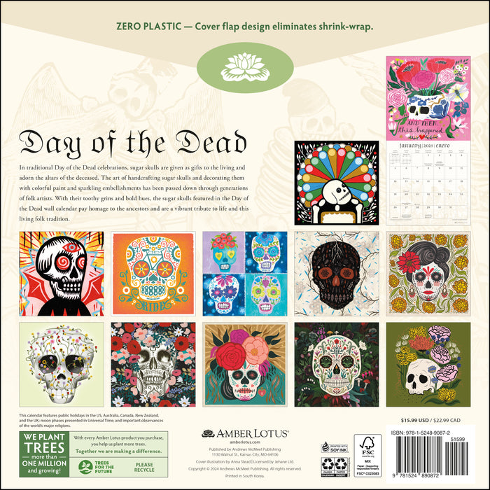 2025 Day of the Dead Wall Calendar