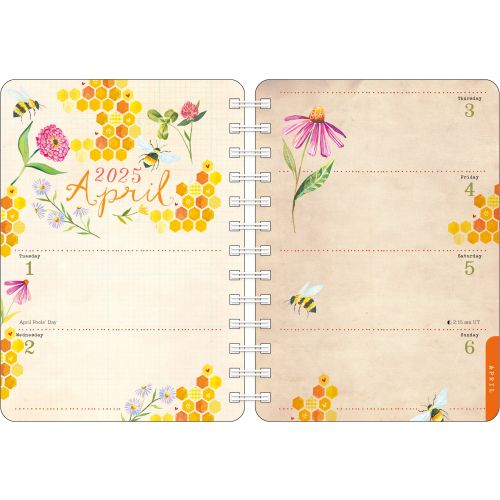 2025 Find Me in the Flowers by Katie Daisy Weekly/Monthly Diary