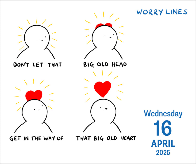 2025 Worry Lines Page-A-Day Calendar by  Andrews McMeel Publishing from Calendar Club