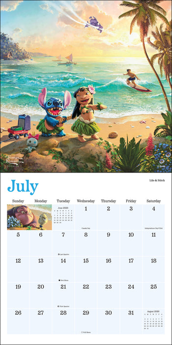 Disney Dream Thomas Kinkade 2026 Mini Wall Calendar
