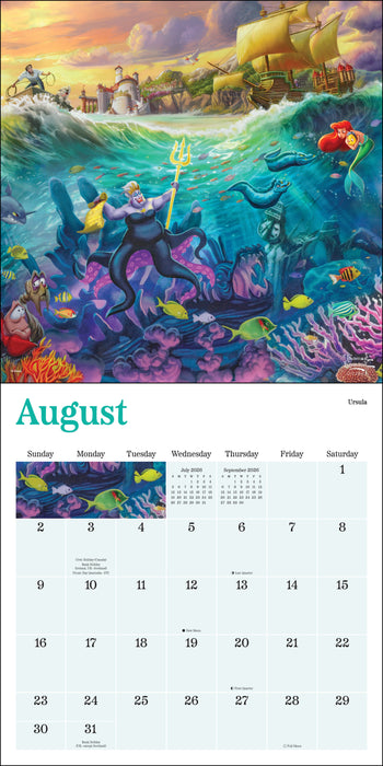 Disney Dreams Collection by Thomas Kinkade Studios 2026 Square Wall Calendar