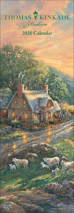 Thomas Kinkade Studios 2026 Slimline Wall Calendar