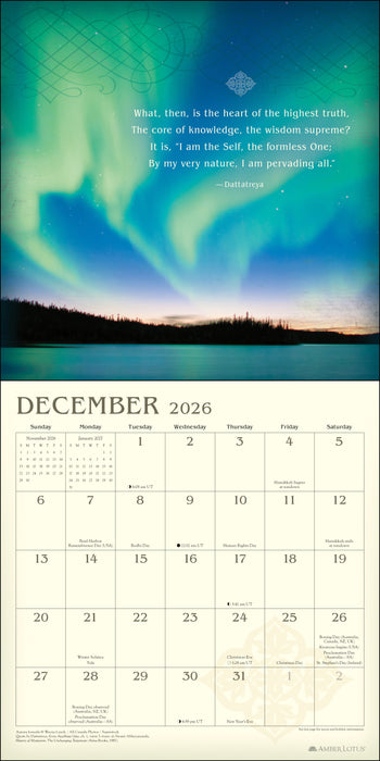 Meditation 2026 Square Wall Calendar (Online Exclusive)