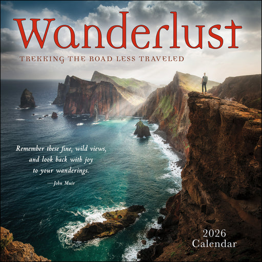 Wanderlust 2026 Square Wall Calendar