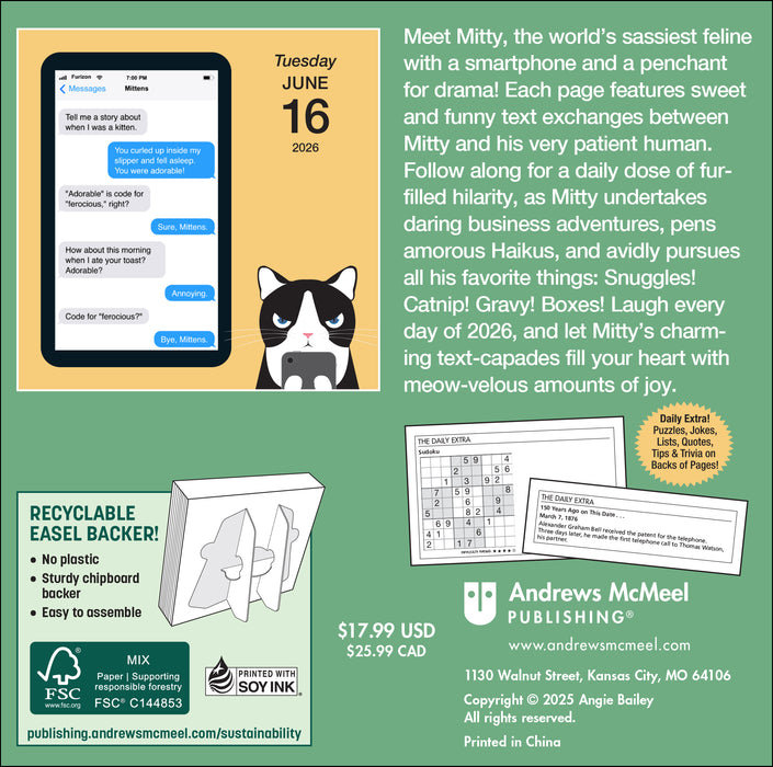 Texts from Mittens the Cat 2026 Page-A-Day Calendar
