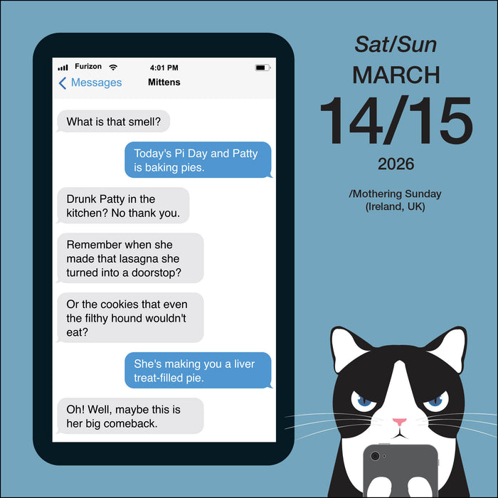 Texts from Mittens the Cat 2026 Page-A-Day Calendar
