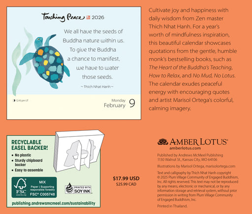 Thich Nhat Hanh 2026 Page-A-Day Calendar