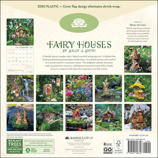 Fairy Houses 2026 Square Wall Calendar (Online Exclusive)