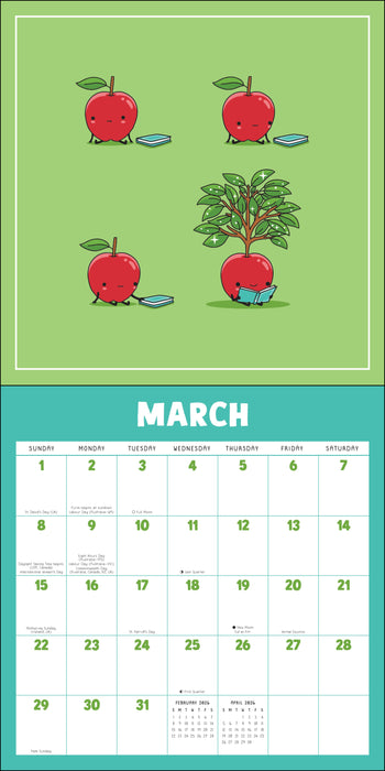 Wawawiwa's Pasta La Vista 2026 Square Wall Calendar