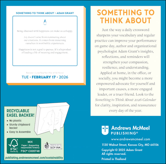 Adam Grant 2026 Page-A-Day Calendar
