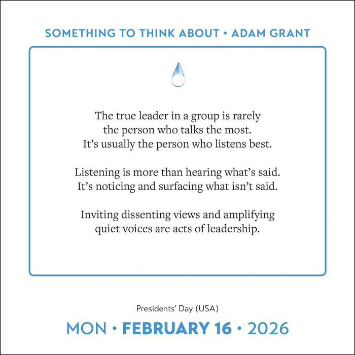 Adam Grant 2026 Page-A-Day Calendar