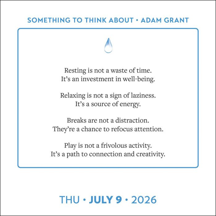 Adam Grant 2026 Page-A-Day Calendar