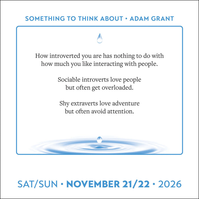 Adam Grant 2026 Page-A-Day Calendar