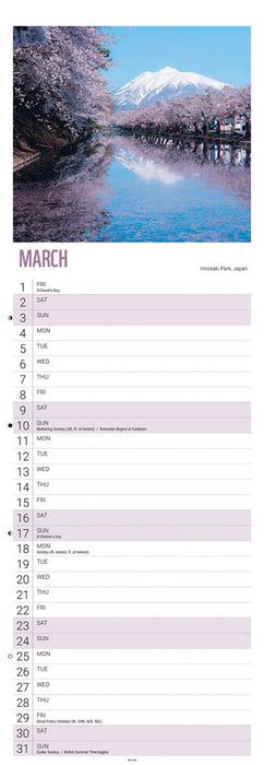 2024 WWF Beautiful World Slimline Calendar