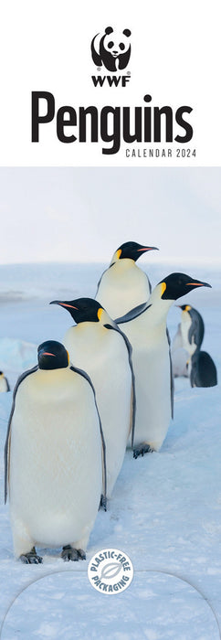 2024 WWF Penguins Slimline Calendar