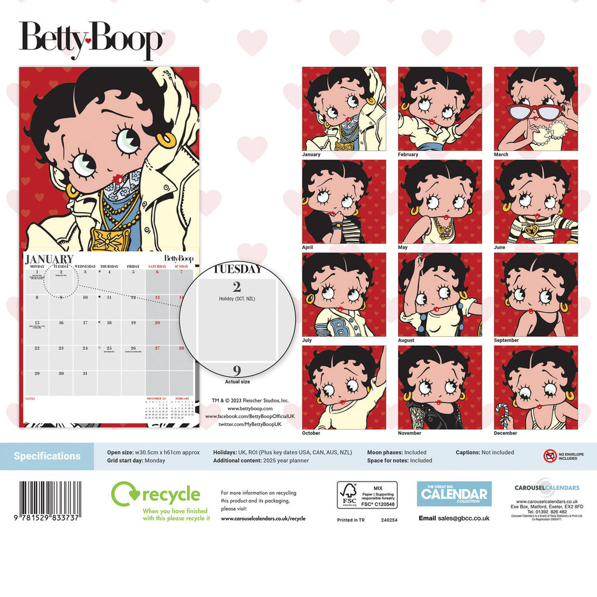 2024 Betty Boop Wall Calendar — Calendar Club