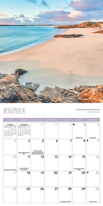 2024 Beaches Mini Wall Calendar