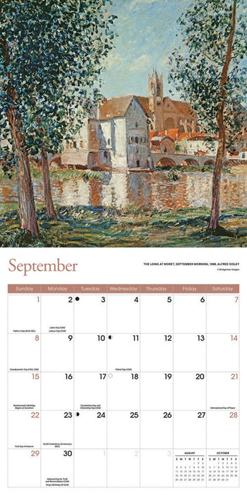 2024 Impressionist Wall Calendar