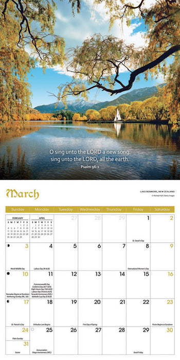 2024 Psalms Mini Wall Calendar
