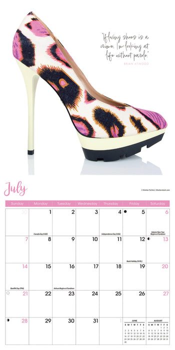 2024 Shoes Mini Wall Calendar