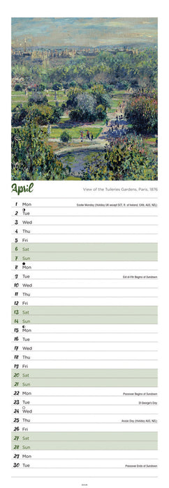 2024 Claude Monet Slimline Calendar