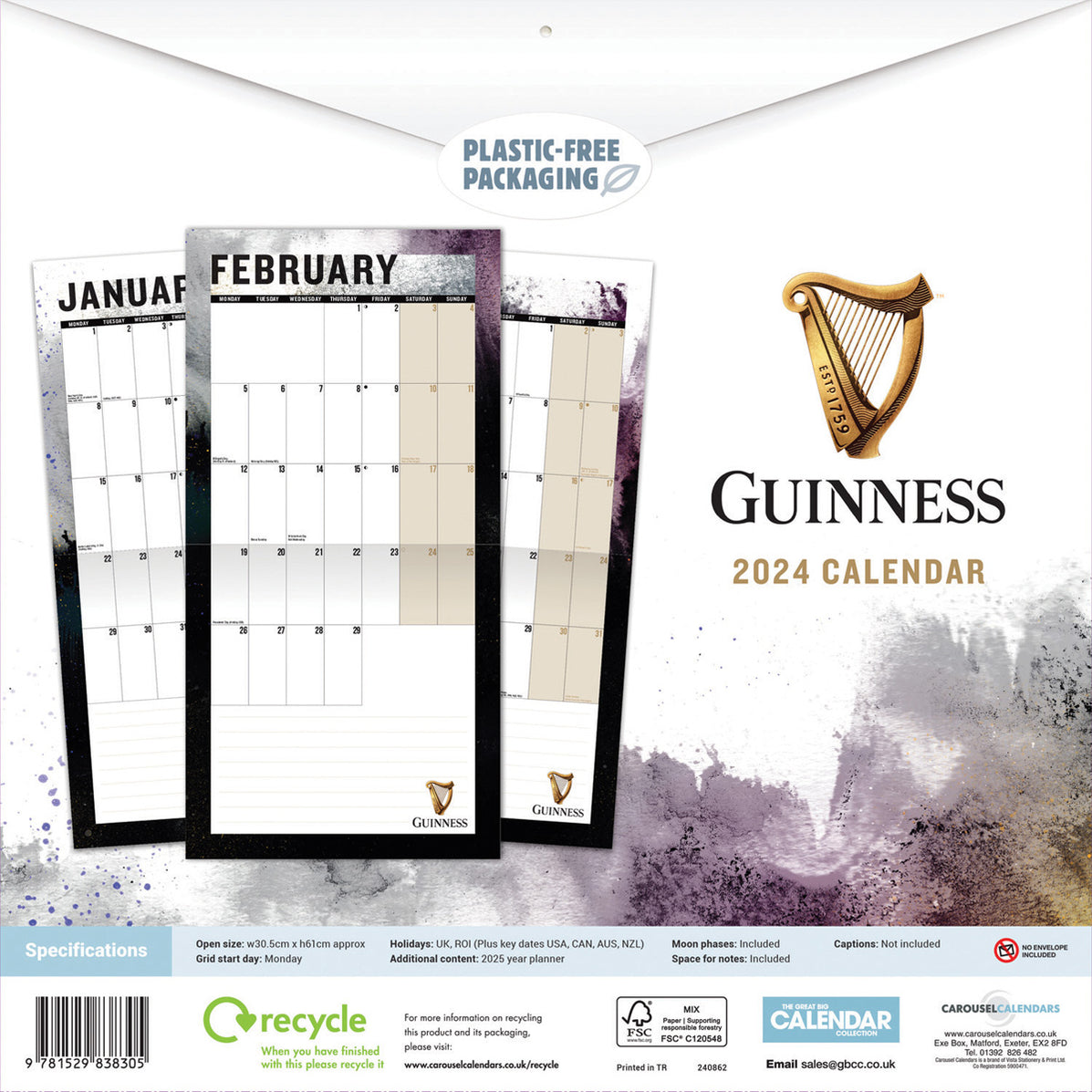 2024 Guinness Wall Calendar — Calendar Club