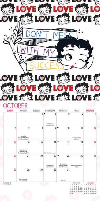 2024 Betty Boop Mini Wall Calendar