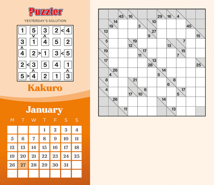 Mind Games Puzzler 2026 Page-A-Day Calendar