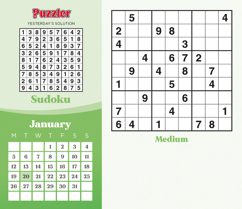 Sudoku Puzzler 2026 Page-A-Day Calendar