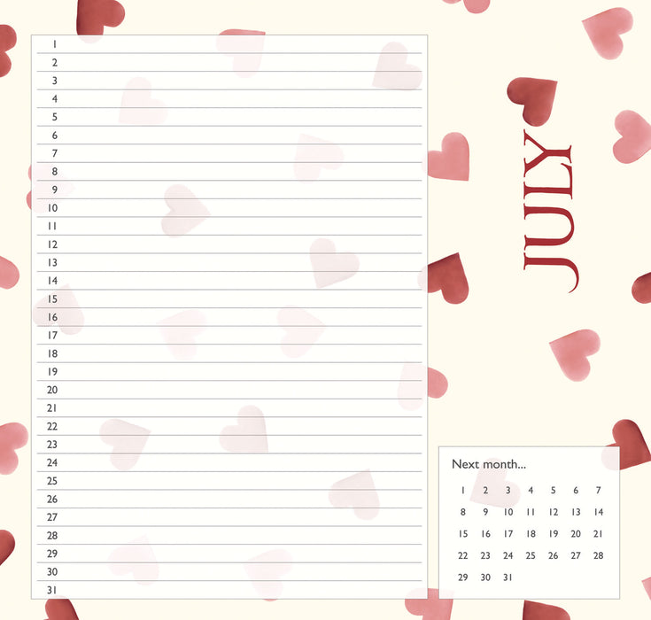 Emma Bridgewater Birthday Candles Perpetual Square Wall Calendar