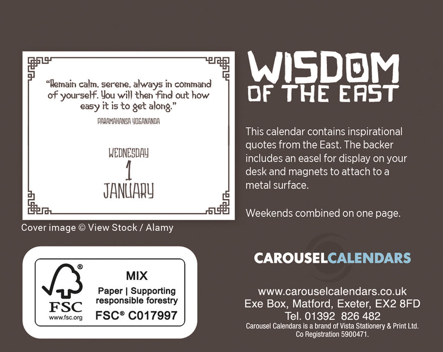 2025 Wisdom of the East Mini Page-A-Day Calendar
