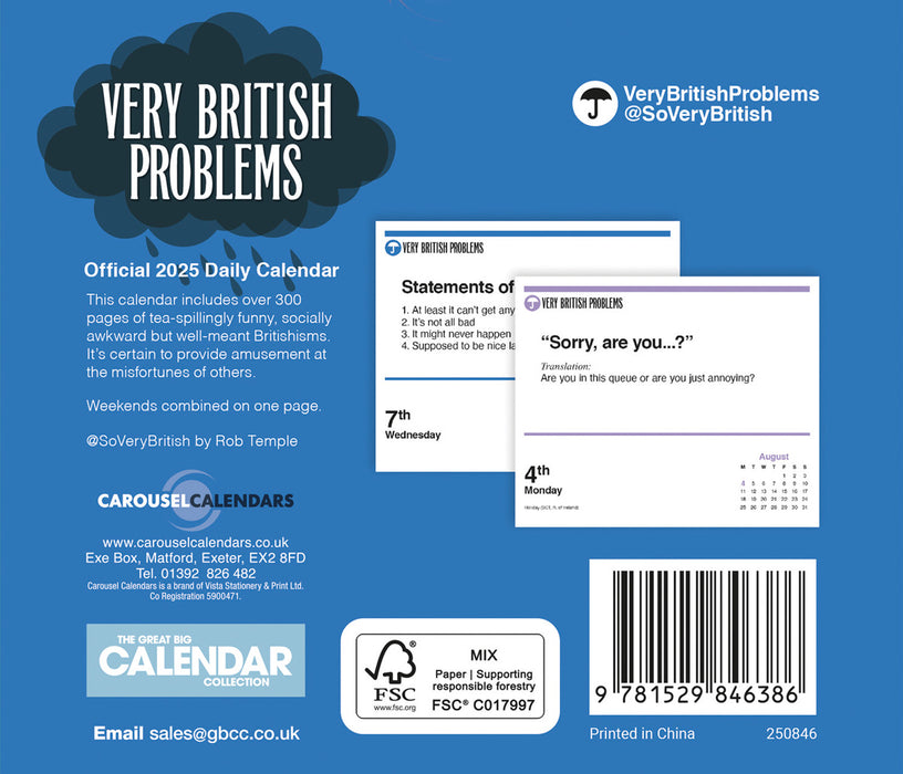 2025 Very British Problems Page-A-Day Calendar