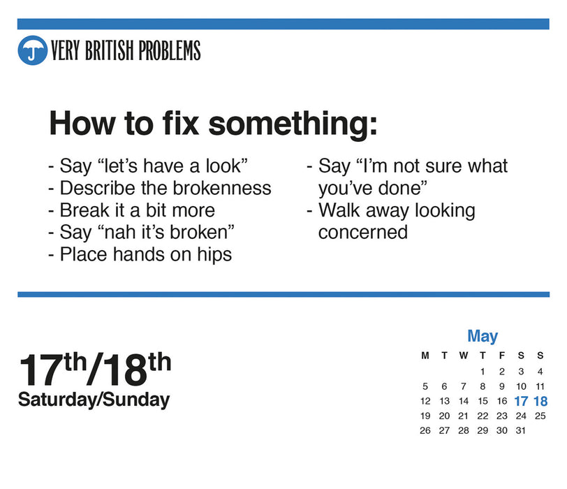 2025 Very British Problems Page-A-Day Calendar