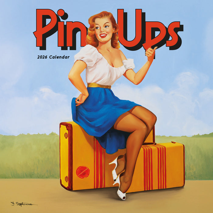 Pin Ups 2026 Square Wall Calendar