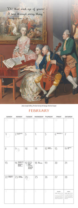 Jane Austen 2026 A4 Wall Calendar