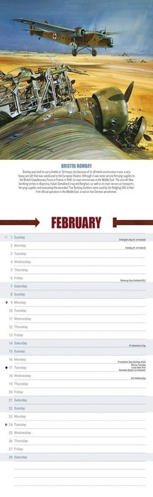 Legends of WWII 2026 Slimline Wall Calendar