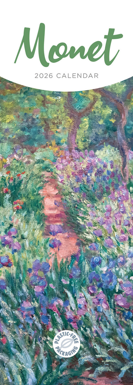 Monet Claude 2026 Slimline Wall Calendar