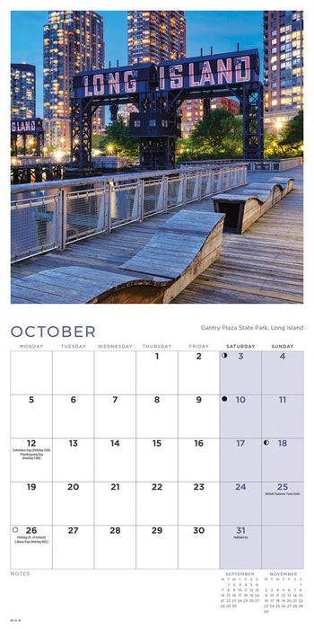 New York 2026 Mini Wall Calendar