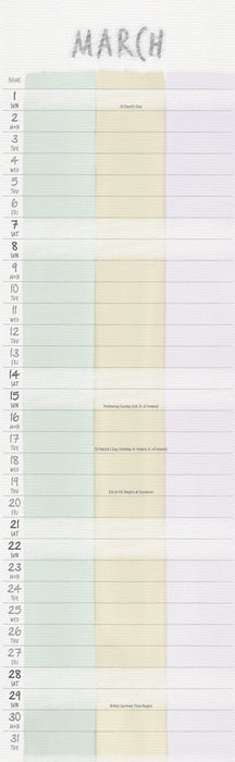 You Me and Us 2026 Slimline Wall Calendar