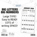 Big Letters Big Numbers 2026 Square Wall Calendar