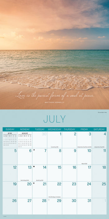 Tranquillity 2026 Square Wall Calendar