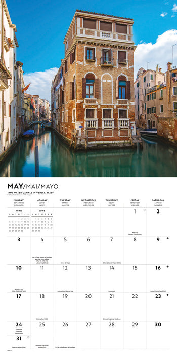 Passports to the World 2026 Square Wall Calendar