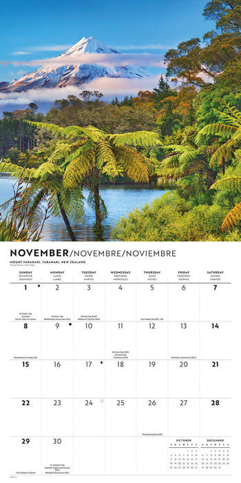 Passports to the World 2026 Square Wall Calendar