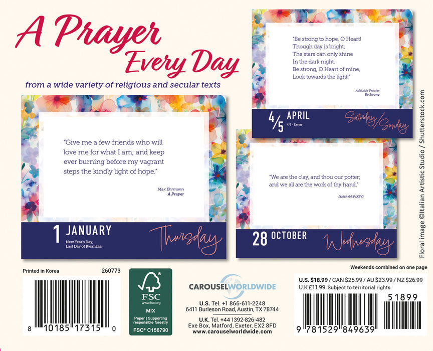 Prayer for Every Day 2026 Page-A-Day Calendar