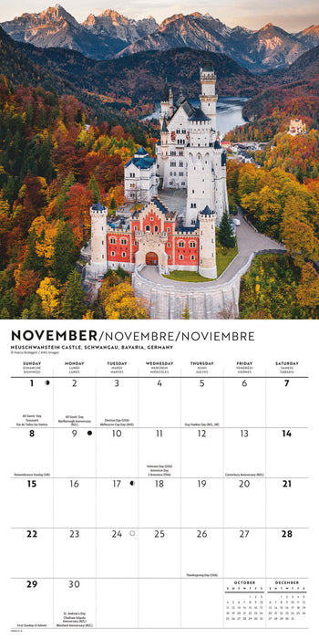 Passport to the World 2026 Mini Wall Calendar