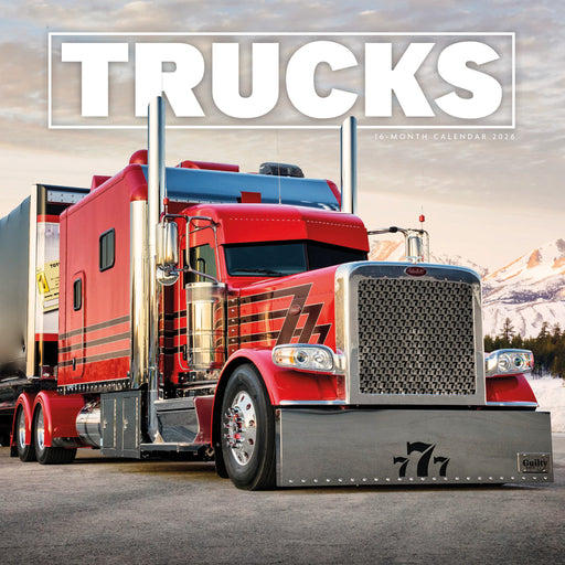Trucks 2026 Square Wall Calendar
